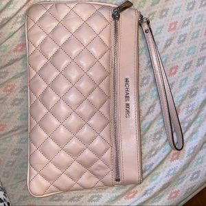 Quilted Michael Kors wristlet
